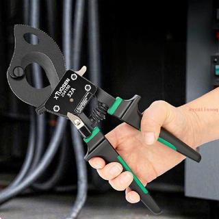 推薦 斷綫電纜剪手動棘輪電纜剪刀銅鋁電纜剪綫鉗齒輪電纜專用剪刀剝電纜絕緣皮 快速電纜剝皮刀剪線鉗 剝線