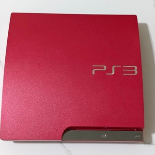 PS3 主機 CECH-3007B SSD 500G 薄型主機 鮮亮紅 系統4.93 附線材 PS3主機 無把手