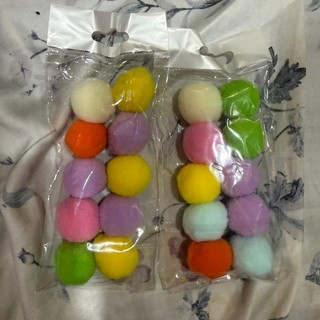 貓咪玩具 毛球 中毛球 裝飾毛球 全新毛球 便宜賣