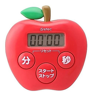 [樸樂烘焙材料] 日本 dretec 蘋果造型抗菌計時器 T-534RD