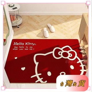 廠家直銷🥑Hello kitty地墊入戶門進門玄關家用門墊防滑絲圈蹭土大門口腳墊 地墊 地毯 門墊 腳墊 防滑墊 入戶