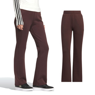 Adidas MW DK FLARE PT 女款 酒紅色 運動 休閒 修身 鬆緊腰 拉鍊 喇叭褲 口袋長褲 JX6841