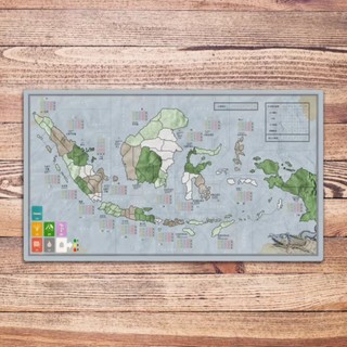 【桌遊遊戲墊】印度尼西亞桌遊牌墊 Indonesia playmat
