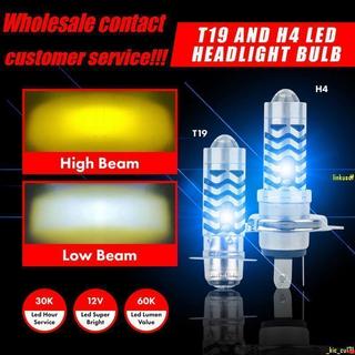 優先發📣H4/P15D/BA20D 30W LED寶石藍機車前照燈燈泡1000LM 6000KHi/LO光