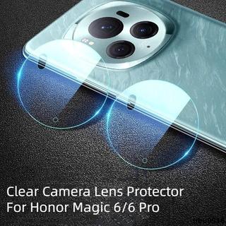 🚀臺現適用於華為 Honor Magic 6 Pro Magic6 透明鋼化玻璃螢幕保護膜的 3D 相機鏡頭保護膜