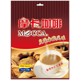 MOCCA摩卡 炭燒拿鐵風味咖啡 15g x 25包【家樂福】