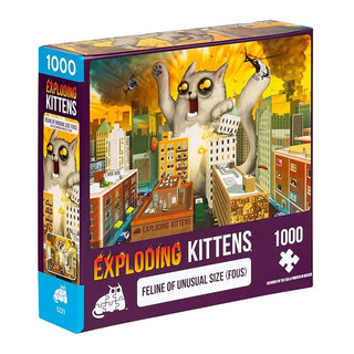 【Asmodee桌遊】爆炸貓1000片拼圖｜記憶的懶散｜Exploding Kittens Puzzle｜英文版