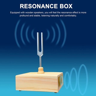 528Hz Tuning Fork with Resonance Box with Resonance Box Wood