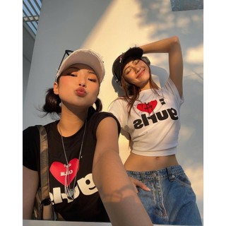 韓國代購 asif calie 甜美 短版 字母gurls 蝴蝶結 愛心 吊帶背心 T恤 休閒