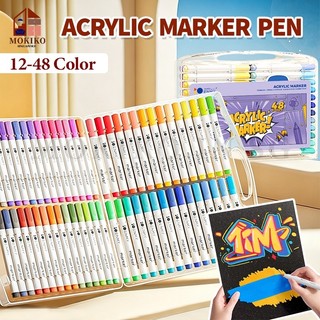 48 Colors Acrylic Marker Pen Art Painting Marker Kids Waterp
