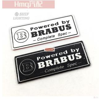 專用於1 x 鋁標賓士BRABUS標誌汽車側標尾標B徽標貼紙賓士賓士Mercedes Benz BRABUS