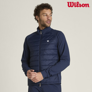【Wilson】Team Hybrid Jacket Classic Navy 男款 服飾 外套 海軍藍