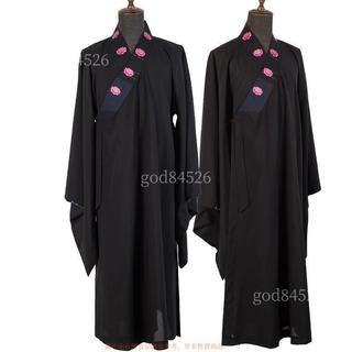 刺繡海清定製款 蓮花海清長款蓮花刺繡 僧人僧衣 居士服海青支持定製 蓮花刺繡僧服 僧衣居士服海青7.24