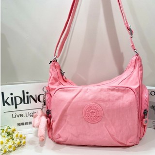 公司貨附發票Kipling 桃粉色多袋側背包GABB S KPKI44936LZ10OS