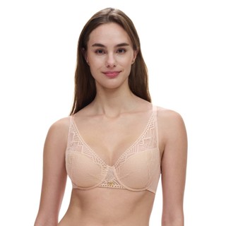 【Chantelle】Origins 深V Spacer T-Shirt Bra B-D(13XND 01N粉膚色)