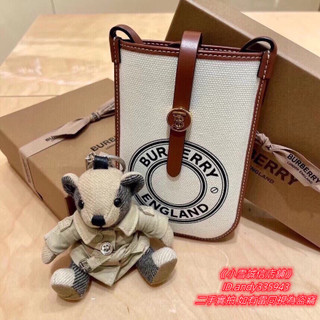 Burberry 博柏利 Vintage 帆布手機包 男女款 肩背包 斜背包 80266091