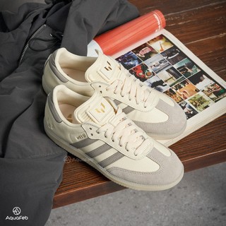 Adidas Samba Messi 女鞋 米白灰色 梅西 聯名款 休閒 復古 足球鞋 運動 休閒鞋 JQ0266