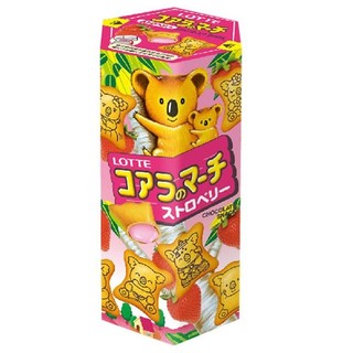 LOTTE樂天 小熊餅乾(草莓風味) 37g【萬家福】