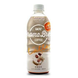 UCC AROMA BREW艾洛瑪拿鐵咖啡[箱購] 500ml x 24【萬家福】新舊包裝出貨