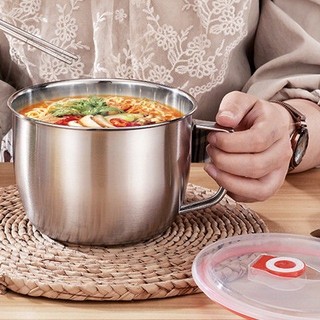 Stainless Steel Instant Noodle Bowl Mixing Bowl with Cover S