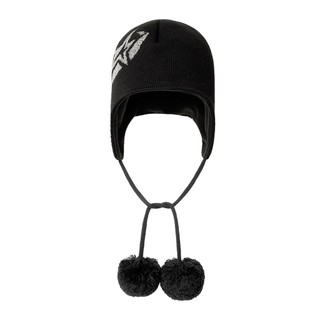 KANGOL HOLIDAY STAR 星星毛球遮耳帽 黑色 毛帽 秋冬必備 小版型毛帽