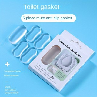 Toilet Lid Rubber Pads Silicone Toilet Seat Bumpers 5pcs Toi