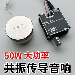 限時下殺 50w共振喇叭 骨傳導音響大功率 桌面貼上接觸發聲音箱全套 骨傳導音響 共振喇叭 音響共振喇叭 大功率 音響