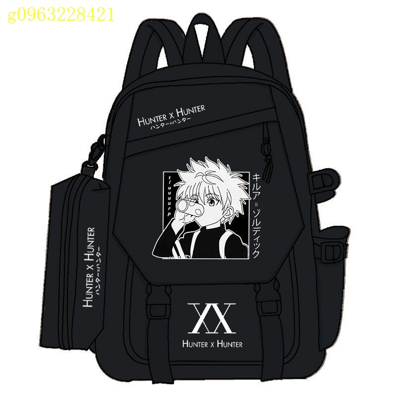 🌸臺灣爆品🌸100%正品 全職獵人奇犽雙肩背包帥氣書包HUNTER×HUNTER西索周邊學生書包