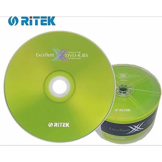 台灣第一品牌 RITEK 錸德 16x DVD-R 空白光碟 燒錄片 X版2代 50片裝 含SONY CDRW 送光碟套