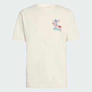 Adidas 愛迪達 Mascot Tee Fot KC3833 男女 T恤 休閒短袖 米 純棉 2026 世界盃