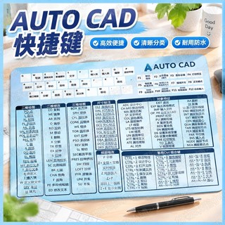 24H🏆CAD快捷鍵滑鼠墊 繪圖鼠墊 辦公鼠墊 加厚鎖邊 隨身小號 快速鍵大全 設計製圖 工程師學生 上班族 筆電 電腦