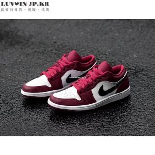 【日韓連線】Nike Air Jordan 1 Low Noble Red 白酒紅 553558-604潮流男女鞋