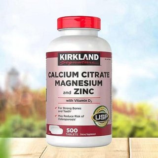 科克蘭 檸檬酸鈣鎂維 D3B6鋅銅錳硼500粒 CALCIUM CITRATE MAGNESIUM ZINC