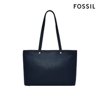 【FOSSIL 官方旗艦館】Jessie 真皮托特包-藍色 ZB11105545