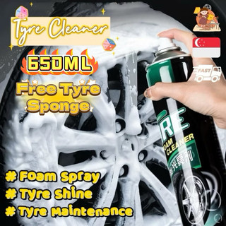 650ML Tyre Shine Tyre Cleaner Tyre Foam Spray Rim Cleaner
