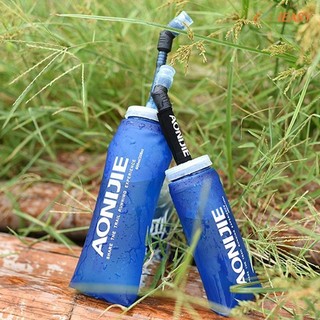 AONIJIE 350/600ml Soft Collapsible Foldable Water Bag Bottle