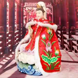 🎋下殺南海觀世音菩薩神袍 神明衣 神明披風 神像千手觀音披風 神明雪衣 神衣 蓮花衣 佛像神袍 神明披肩lien030