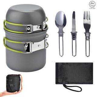 Ultralight Camping Cookware Utensils outdoor tableware set H