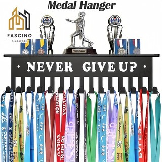 Medals Hanger with Trophy Shelf Metal Running Sports Medal H