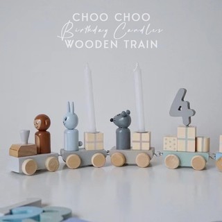 Birthday Wooden Puzzle Choo Choo Train Educational Kids Toys