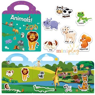 Learn About Animals Kids First Sticker Book Educational Book