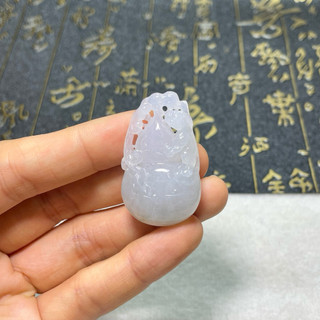 葫蘆 貔貅 白冰 翡翠「彩玉閣」【現貨】福祿壽 雙面雕刻 玉石 簍空雕刻 翡翠 天然緬甸玉A貨 基隆實體店面 道教 佛教