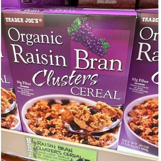 Trader Joe's Organic Raisin Bran Clusters Cereal 葡萄乾麥麩脆片穀物