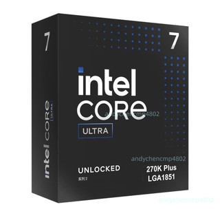 英特爾(Intel)酷睿Ultra 7 處理器270K Plus 24核24執行緒盒裝CPU運費諮詢客服