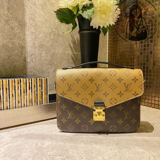 LV Pochette Metis 老花 焦糖 雙拼色 兩用 郵差包 M44876