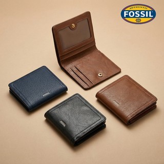 【FOSSIL 官方旗艦館】Logan 真皮RFID防盜短夾 (多色可選)