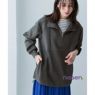 Nissen 光滑布料半拉鍊上衣 大尺碼 可成套穿