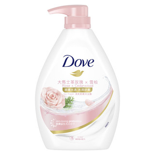 Dove多芬清爽柔膚沐浴露玫瑰水嫩 900g克 x 1PC瓶【萬家福】
