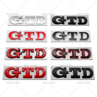 適用於GTD貼標 POLO 高爾夫5 6 7代 GTD車標 個性後備尾箱尾標