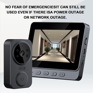 Wireless Door Bell With Camera Digital Video Doorbell Smart